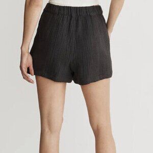 Madewell Easy Pull-On Shorts Lightspun in Dark Grey Small